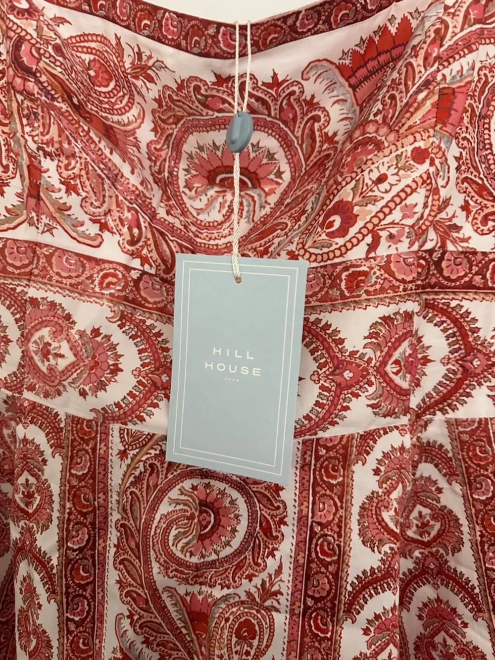 Hill House Mini Dress in Coral Paisley - Picture 7 of 10